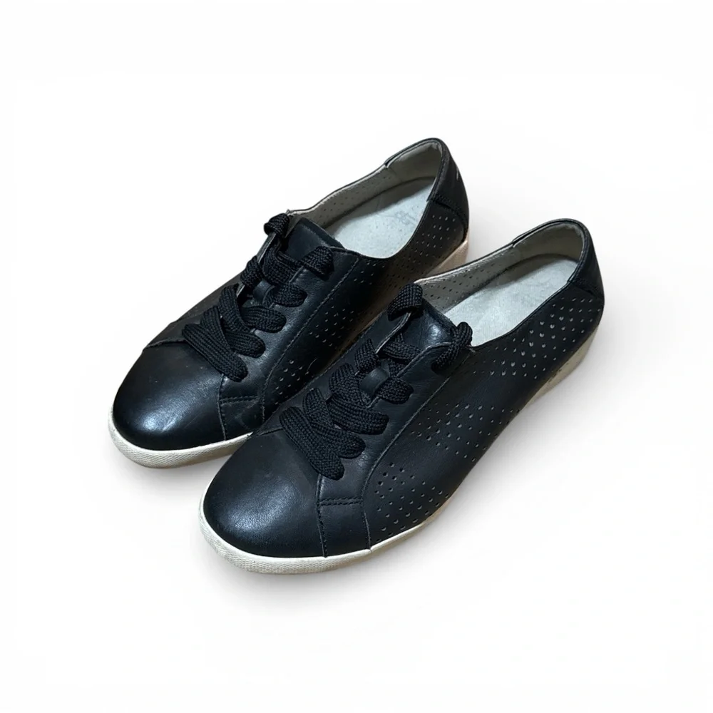 Dansko Orli Nappa Leather Sneakers - Black - Size 40/US10